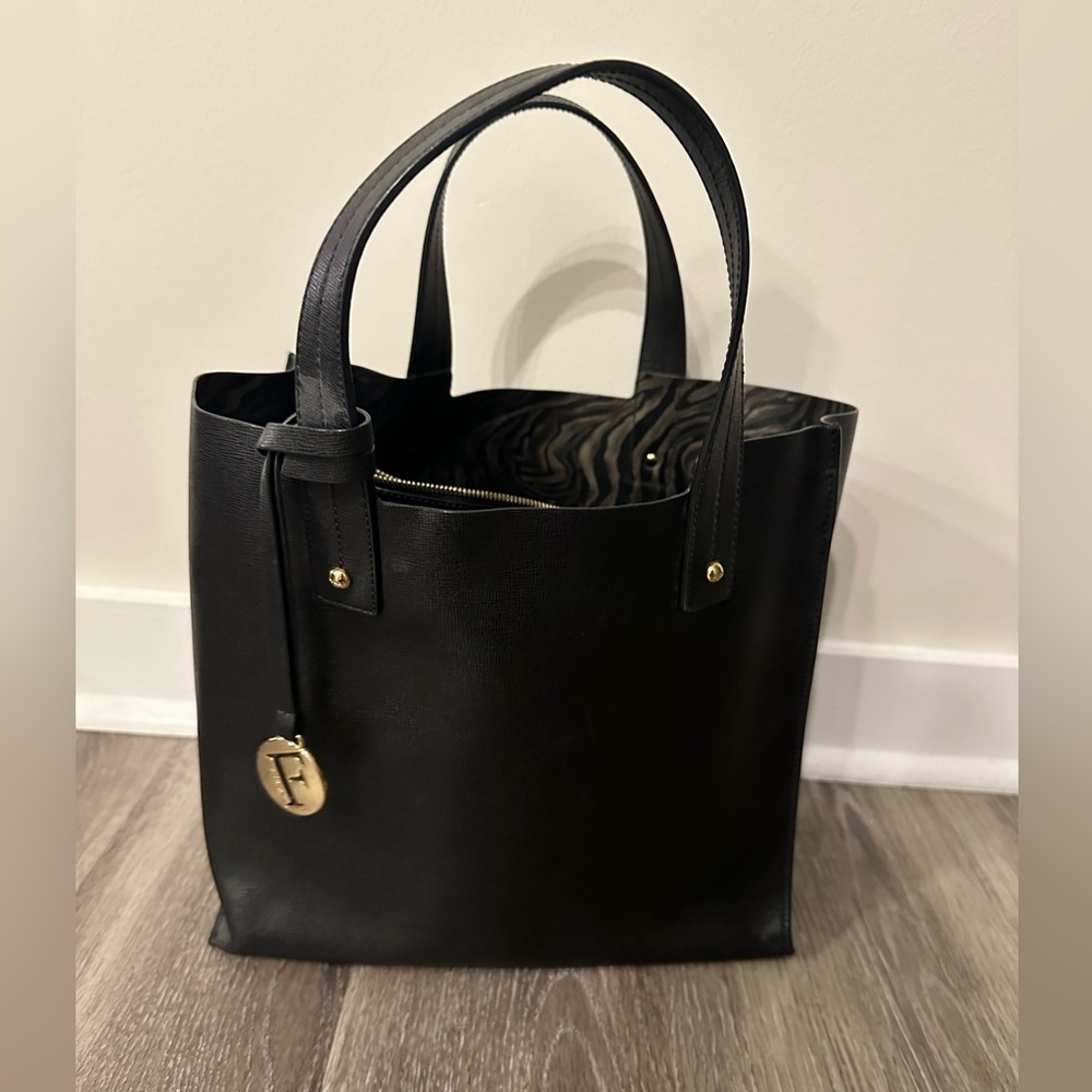 Furla leather tote bag